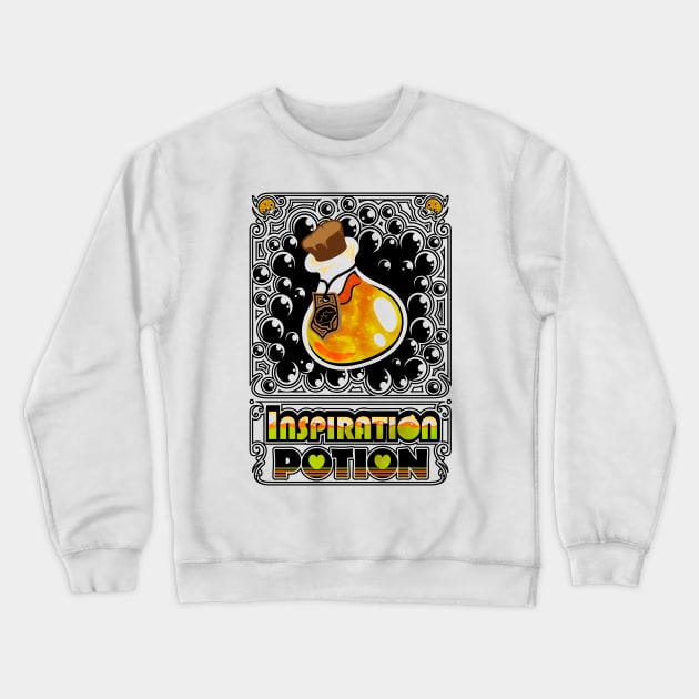 Inspiration Potion Card Crewneck Sweatshirt by FallingStar